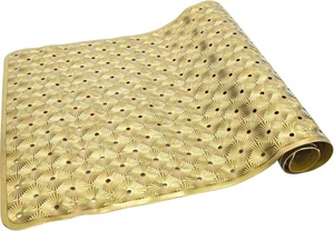 Badewannenmatte rutschfest mit Saugnäpfen 15"x27" 27" x 15" (rechteckig), gold  - Bild 1 von 7