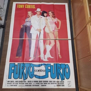 Manifesto originale Furto contro furto 1978 Forellini di affissione. Due fogl... - Picture 1 of 2