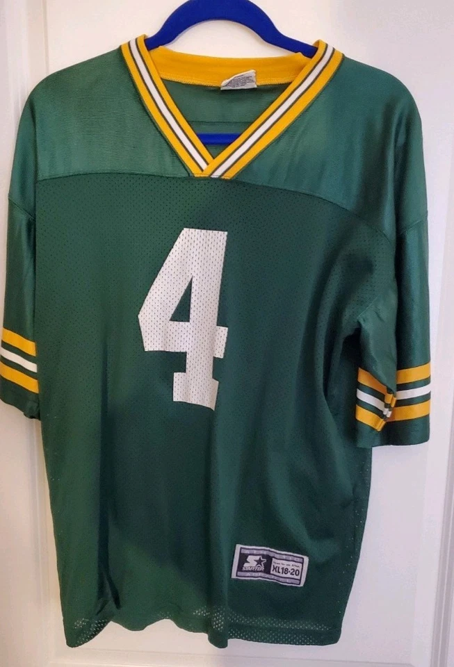 Camiseta deportiva vintage para mujer Brett Favre Packers talla XL #4 Green Bay Foto 1 de 4