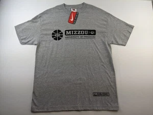 NEW VTG Nike Team Mizzou Basketball Men M Grey Graphic T Shirt Short Sleeve P3 - Picture 1 of 11