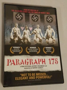 Paragraph 175 (DVD, 2002) Rob Epstein, Jeffrey Friedman - Picture 1 of 3