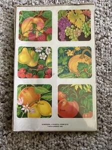Vintage 1979 Current Stickers Fruit Vegetables 4 Sheets Fall Colors Canning Gift - Picture 1 of 7