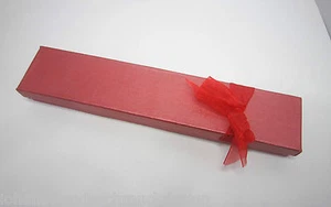 Geschenkbox Aufbewahrungsbox Gift-Box Schmuck-Box Dunkelrot 213x41x22 mm - Bild 1 von 4