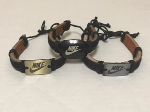 Nike Handmade Leather Braided Tribal Bracelet NWOT - Picture 1 of 8