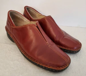 Spring Step Carmen 3909 Slip On Chestnut Leather Uppers Women's 40 - Picture 1 of 7