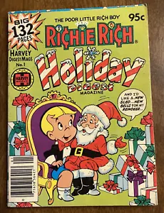 Richie Rich Holiday Digest #1 - Weihnachtsausgabe Harvey Comic 1980 Santa - Bild 1 von 24