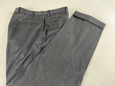 Incotex Men's Dark Gray Wool Dress Pants 33X30 $595 - Image 1 of 4