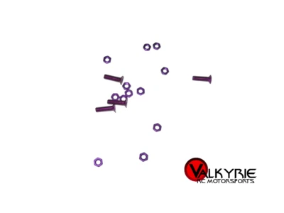 Vintage RC Trinity EV Pan Car Hardware Front End Aluminum Purple Lot New - Image 1 of 2