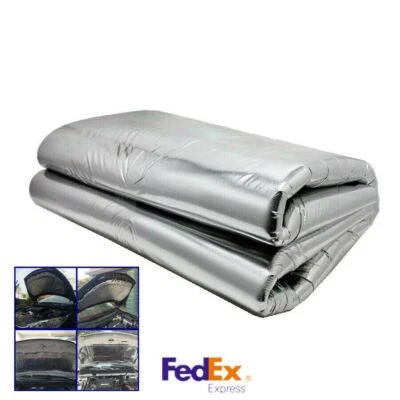 1.4 Meter Car Turbo Exhaust Muffler Insulation Heat Shield Hood Cotton Pad USA - Image 1 of 4