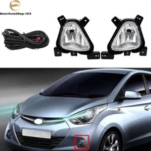 Front Bumper Driving Lamps Fog Light Kit w/Switch Wire For Hyundai Eon 2010-2012 - Picture 1 of 6