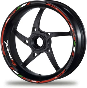 Aprilia Tuono V4 fábrica moto rueda calcomanías llanta pegatinas laminado rojo - Imagen 1 de 2