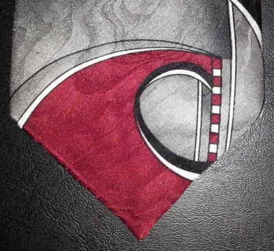 Corbata Botánica 500 Seda Roja Negra Blanca Gris Diseño Abstracto Nueva en Caja t4019  Foto 1 de 4