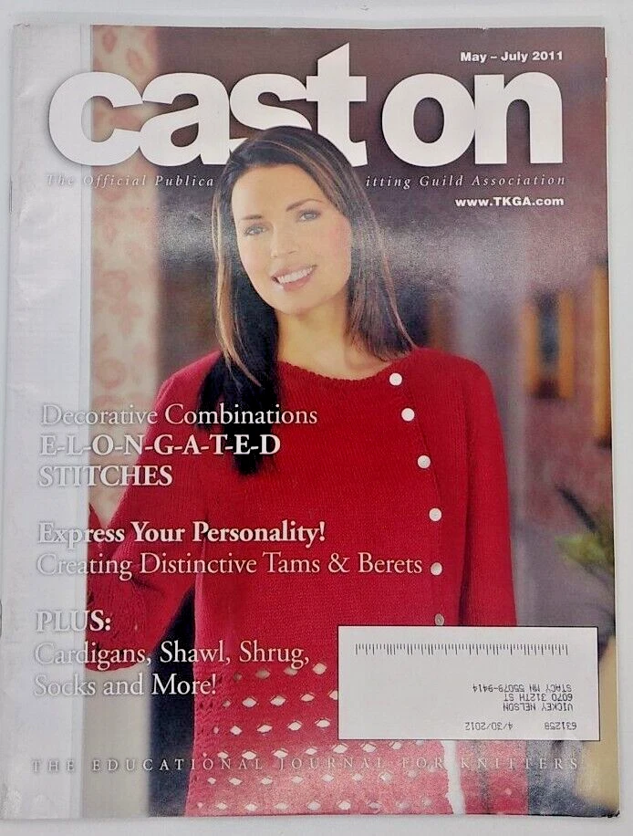 Cast On Knitting Pattern Magazine May-July 2011 ELONGATED STITCHES - Image 1 of 1