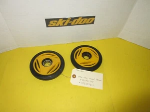BRP ski-doo lot of 2 yellow iddler wheel 135mm #503190785 #572097612 - Picture 1 of 4
