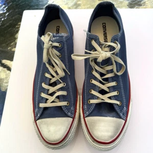 Converse Jack Purcell Oxford Classic Lace-Up Low Top Sneaker Navy Blue/Wht 11.5M - Picture 1 of 7