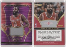 2013-14 Panini Select Select Swatches Purple Prizm /99 James Harden #46
