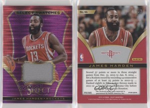 2013-14 Panini Select Select Swatches Purple Prizm /99 James Harden #46