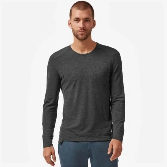 On Cloud Running Comfort Long Sleeve T Shirt Large Heather Black Gray