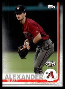 2019 Topps Pro Debut Blaze Alexander   162 AZL Diamondbacks