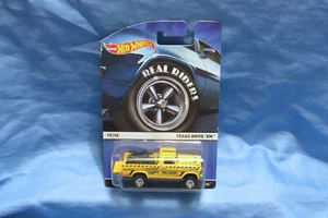 Hot Wheels Yellow Texas Drive 'Em Real Riders 1/64 Pickup Truck - Picture 1 of 3