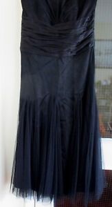 Ladies MONSOON Black Strapless Cocktail Dress UK10 NWT