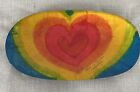 Batea Bowl Rainbow Heart Made In Colombia Numancia Wooden Bandeja Tamalera