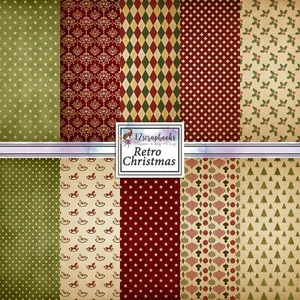 RETRO CHRISTMAS - Paper Pack - Picture 1 of 3
