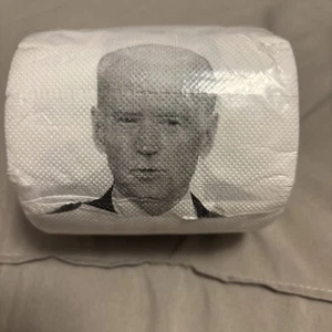 Joe Biden Toilet Paper Roll Novelty TP Prank Joke Political Gag Gift (2 Pack) - Picture 1 of 1