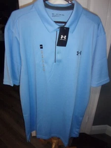 Polo uomo Under Armour blu taglia 2XLT - Foto 1 di 2