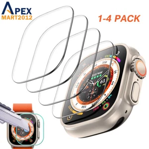 For Apple Watch Ultra/Ultra 2 Screen Protector Tempered Glass Full Coverage 49mm - Picture 1 of 14
