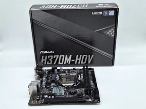 ASRock H370M-HDV LGA1151/ Intel H370/ DDR4/ Micro ATX Motherboard -NOT WORKING- - Bild 1 von 4