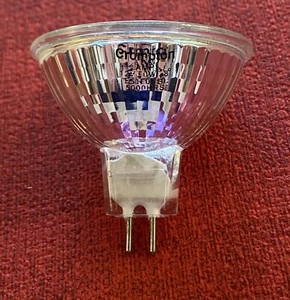 1x Crompton Lamps MR16 GU5.3 12V 50W 38* Cool White Halogen Bulbs UV Blocking - Picture 1 of 2