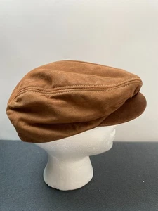 Gorra plana de cuero Wilson años 70 M. Julian talla M City Wear dinero antiguo - Imagen 1 de 9