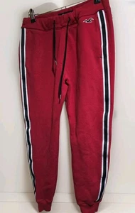 Felpa vintage Hollister California joggers lounge coulisse rosso nero XS - Foto 1 di 3