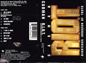 CARMAN- R.I.O.T.- Righteous Invasion of Truth- 10 Titles Sparrow Cassette VG+ ES - Picture 1 of 1