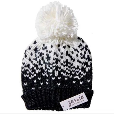 Gorro GENIE BY EUGENIA KIM Pom Pom Talla Única Tejido Exterior Retro Deportivo Boho Nuevo con Etiquetas Foto 1 de 4