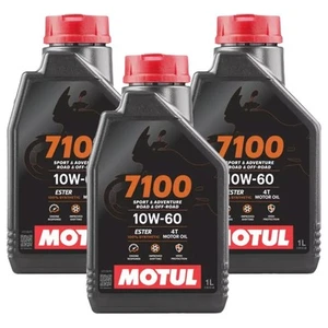 OLIO MOTORE MOTO MOTUL 7100 10W60 4 TEMPI 3 LITRI UNIVERSALE MOTORI SINTETICO - Foto 1 di 2