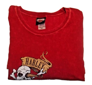 Harley-Davidson Motorcycles T-Shirt Outer Banks North Carolina Red Size 2XL - Picture 1 of 6