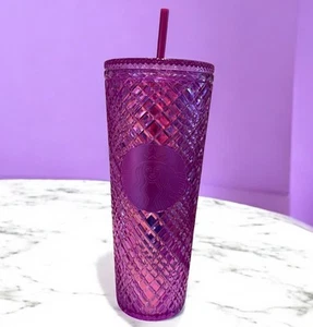 Starbucks 2023 Jeweled Purple/Pink Taffy Iridescent 24 Oz Cold Cup - Bild 1 von 6