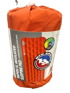 Big Agnes Rapide SL Regular Insulated Sleeping Pad 20" X 72" Orange PRSLIR24 - Picture 1 of 4