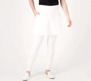 Wicked Women With Control Petite Skirted Leggings Size 3XP Alabaster A575829 - Picture 1 of 3
