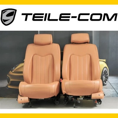 Asientos Maserati Quattroporte ajustables + calefacción/cuero marrón claro L+R/juego de asientos - Imagen 1 de 4