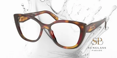 普拉达 PR B04V 22A1O1 罂粟波尔多演示镜头 53 毫米女式眼镜 — 第 1/2 张图片