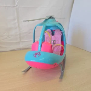 Mattel- Barbie- Helicopter (FWY29) - Pink/Blue- VGC - Picture 1 of 12