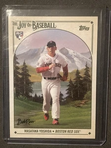 2023 Topps Bob Ross La gioia del baseball Masataka Yoshida RC IV variante SP - Foto 1 di 2