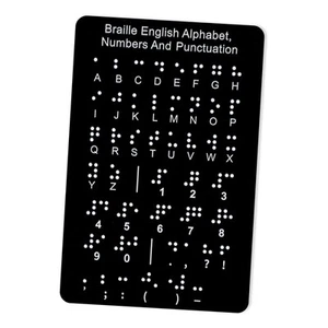 Braille Alphabet Board Learn Braille English Alphabet Punctuation Educational - Picture 1 of 6