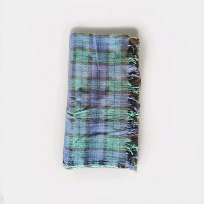 brooks brothers made in Italy check pure wool scarf — 第 1/3 张图片