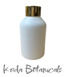 CRISTALERÍA DIFUSORA CORTA DE CAÑA DE Boston Vidrio Blanco Mate con Tapa Dorada 140ml DECORACIÓN - Imagen 1 de 2