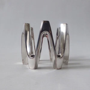 Dansk vintage slim taper candle holder, silver plated crown, Jens Quistgaard IHQ - Picture 1 of 11