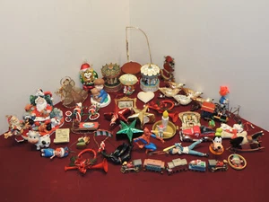 Large Lot of Mostly Vintage Christmas Tree Ornaments & Some Other X-Mas Items - Picture 1 of 21